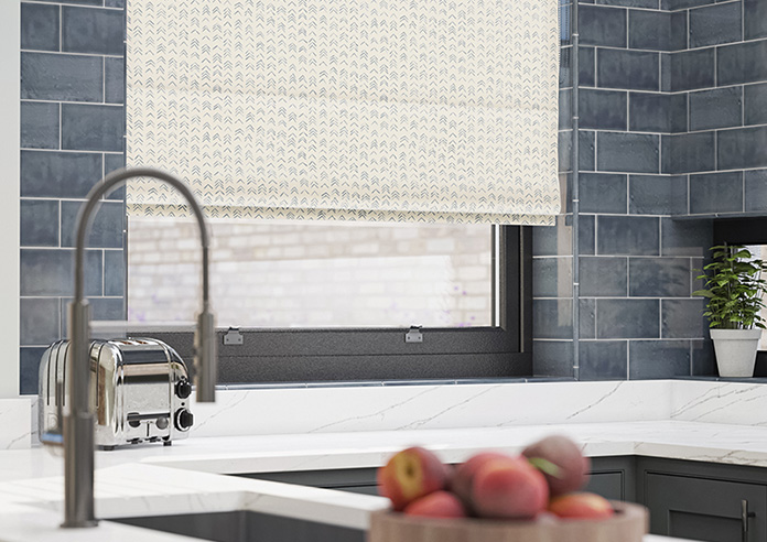 Rolling Hills Velvet, Mineral - Twist&Fit Roman Blind - Image 5